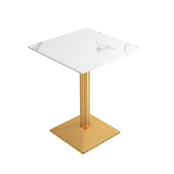 360Home Gastronomiemöbel Esszimmertisch Esstisch Küchentisch für Esszimmer Wohnzimmer tisch Keramik weißgold2